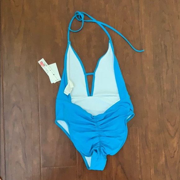 Bikini Lab Blue Halter Top Swimsuit - Picture 4 of 4